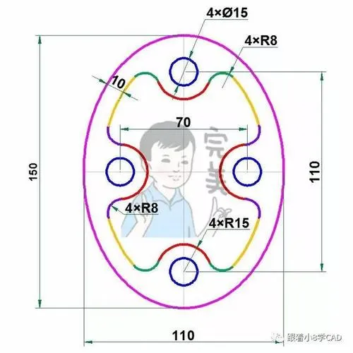 CAD教程 | 如何绘制CAD椭圆的中心线