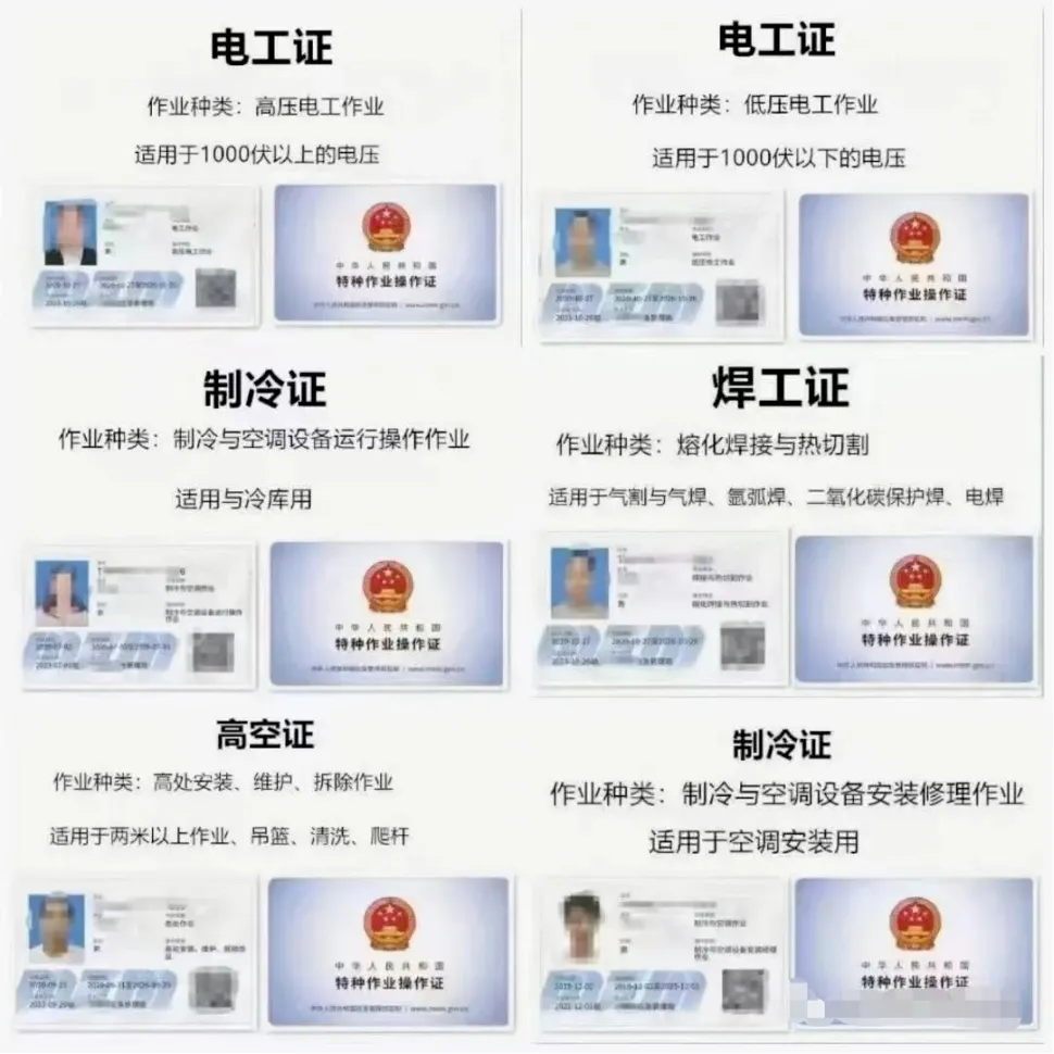 一文搞懂三大特种作业证