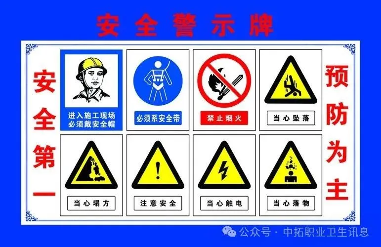 现场安全警示牌的类型及布置原则是什么？