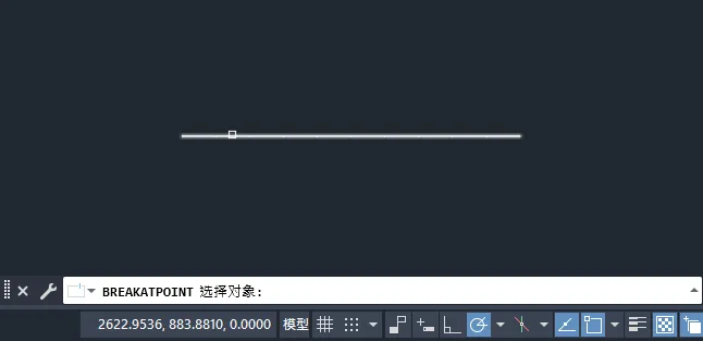 cad怎么把一条线打断成若干