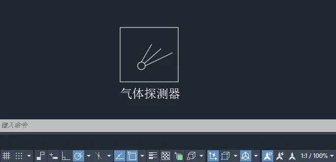 CAD2024绘制气体探测器图例的方法