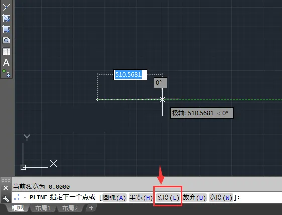 cad多段线的长度怎么用