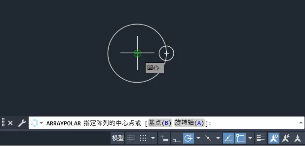 CAD2024环形阵列的使用方法