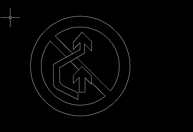 禁止超车图标怎么用CAD画