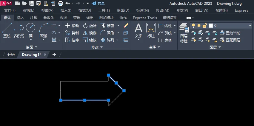 cad2023怎么把单线变成多段线