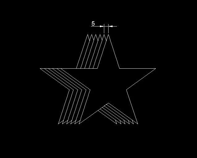 CAD怎么画五角星的方法