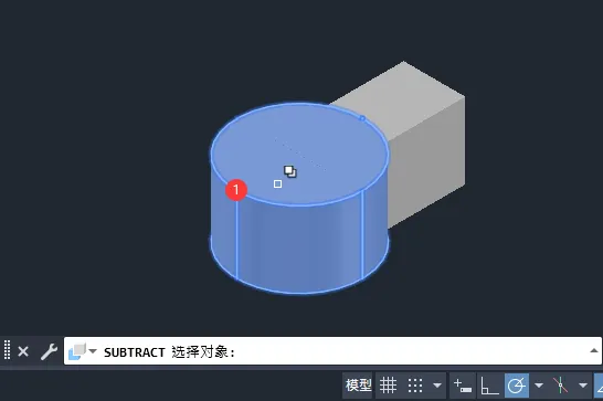CAD2024软件的实体差集怎么用