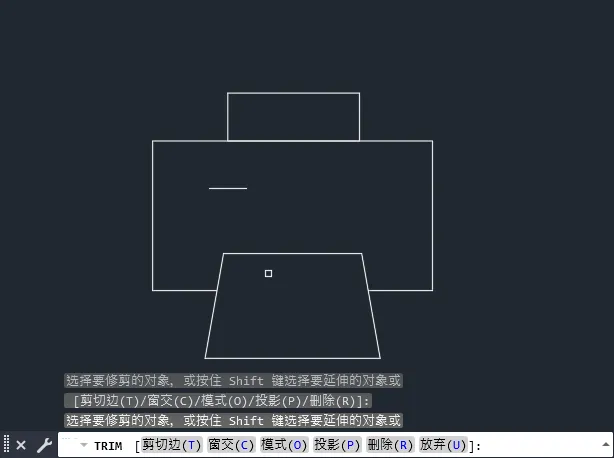 CAD2024绘制一个打印机图标