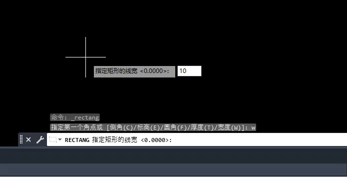 CAD2023怎么创建有宽度的矩形