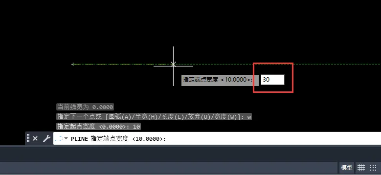CAD2023多段线怎么设置线的宽度？
