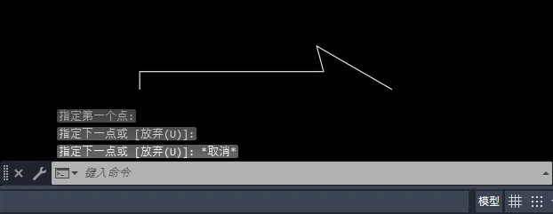 CAD2020怎么画空的箭头