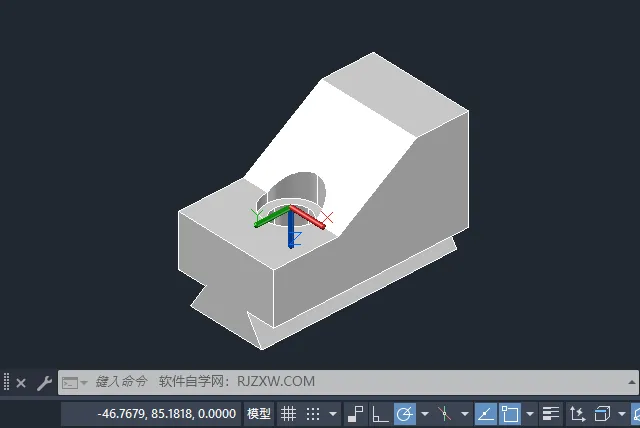 CAD2023怎么剖切三维实体的方法