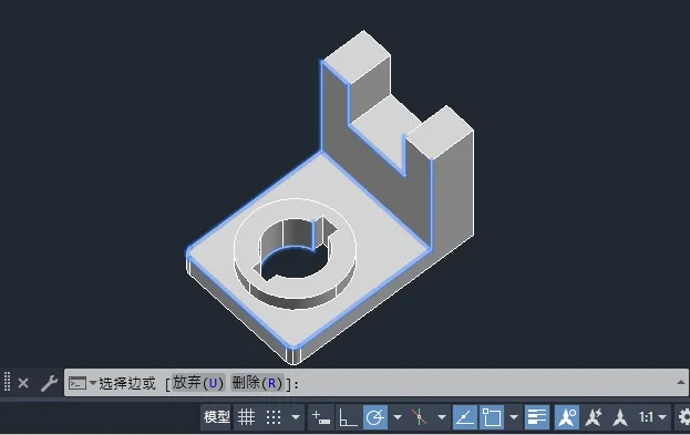 CAD2024如何着色实体的边