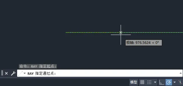 CAD射线画不出来