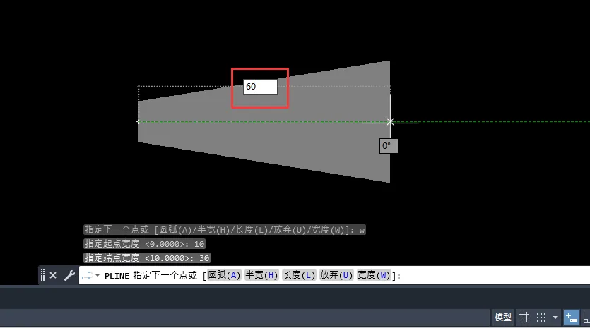 CAD2023多段线怎么设置线的宽度？
