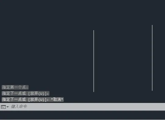 cad如何画竖直线