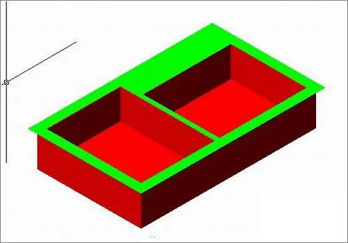 用AutoCAD绘制厨房用的水槽建模方法