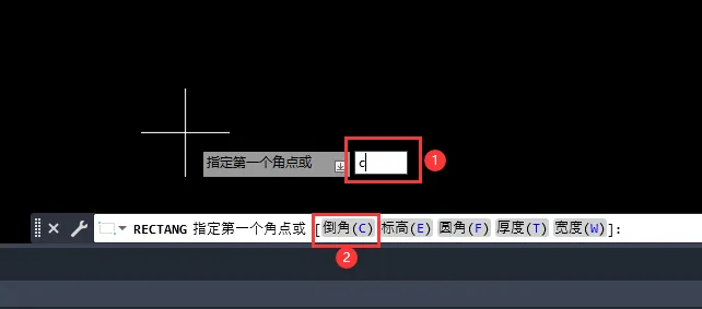 CAD2023怎么绘制倒角的矩形？