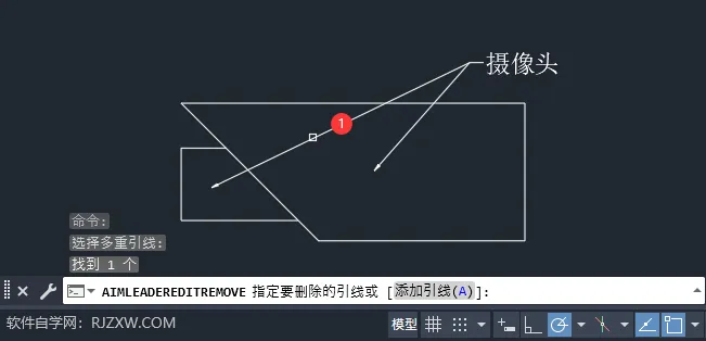 CAD2024如何删除引线的方法
