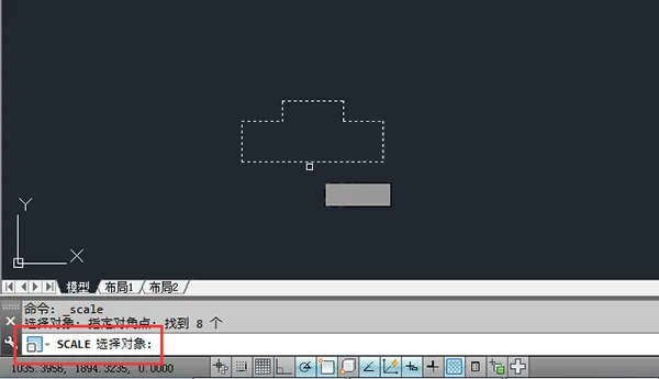 怎么放大cad里面的图