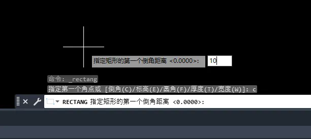 CAD2023怎么绘制倒角的矩形？