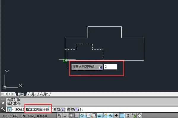 怎么放大cad里面的图