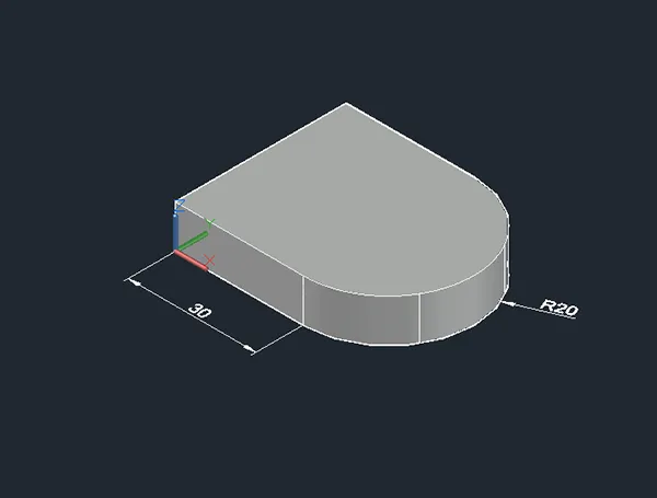 CAD面域拉伸、差集创建三维建模