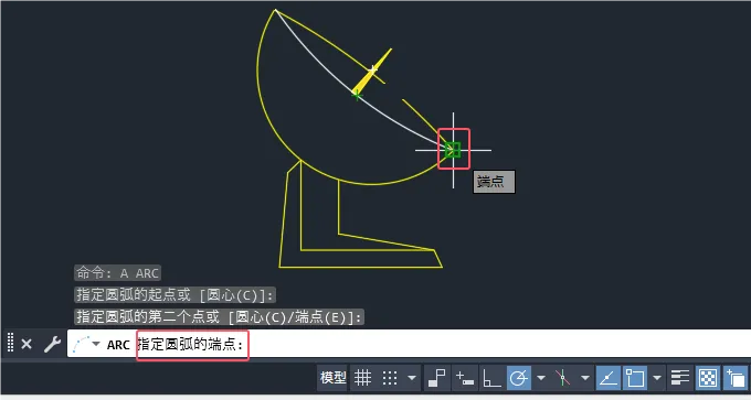 CAD2024的A命令怎么用