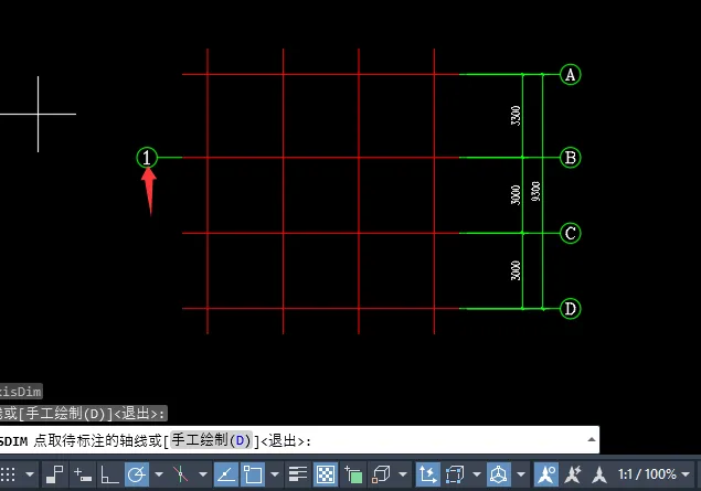 CAD天正建筑T20中如何使用单轴标注的方法
