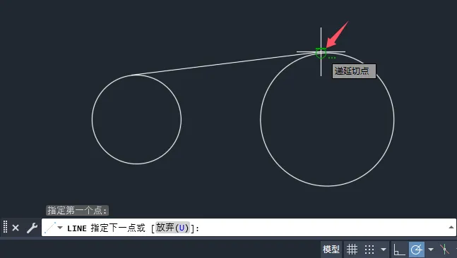 cad圆与直线相切快捷命令