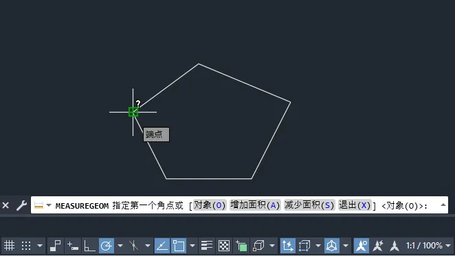 cad怎么测量面积