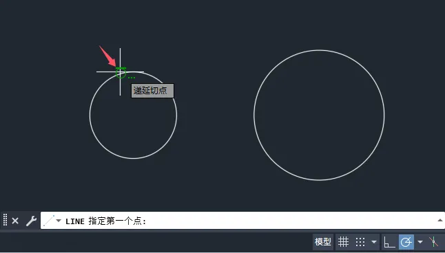 cad圆与直线相切快捷命令