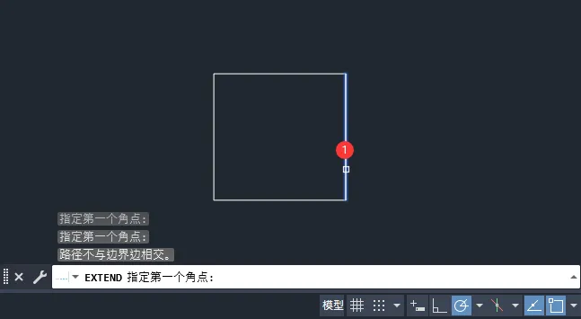 CAD如何使用延伸的窗交功能