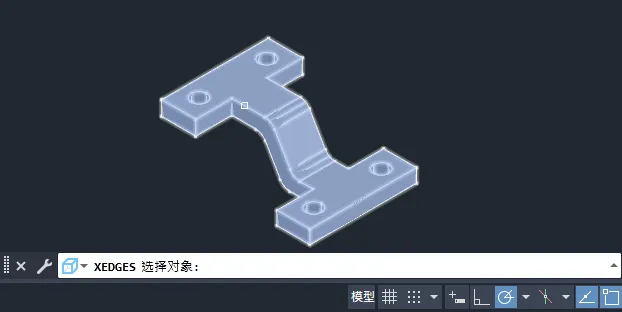 CAD2024的三维实体如何提取边