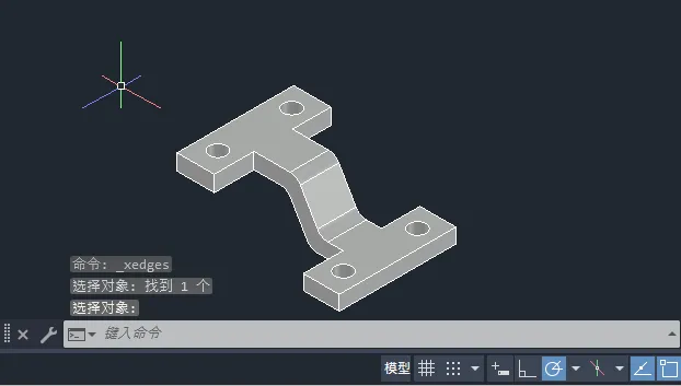 CAD2024的三维实体如何提取边