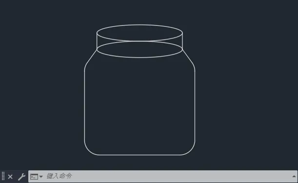 CAD2024绘制玻璃瓶图形的方法