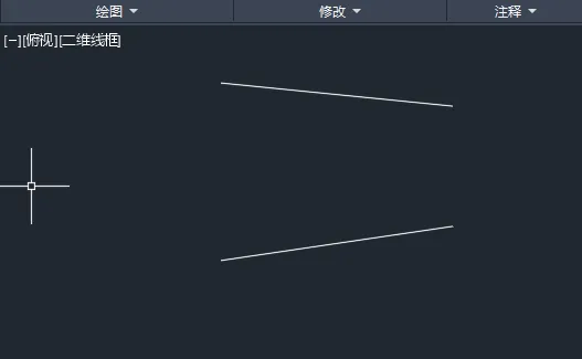 cad2022两根线怎么画弧形的方法