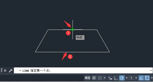 cad怎么捕捉中心点