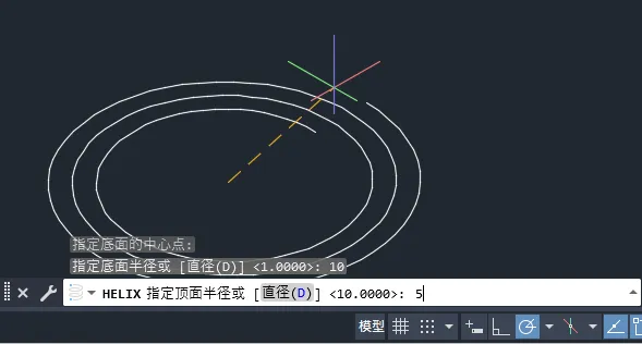 cad螺旋线的画法