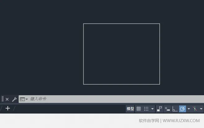 CAD2024软件如何测量矩形一半的面积