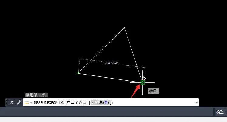 CAD2023测量距离的使用方法