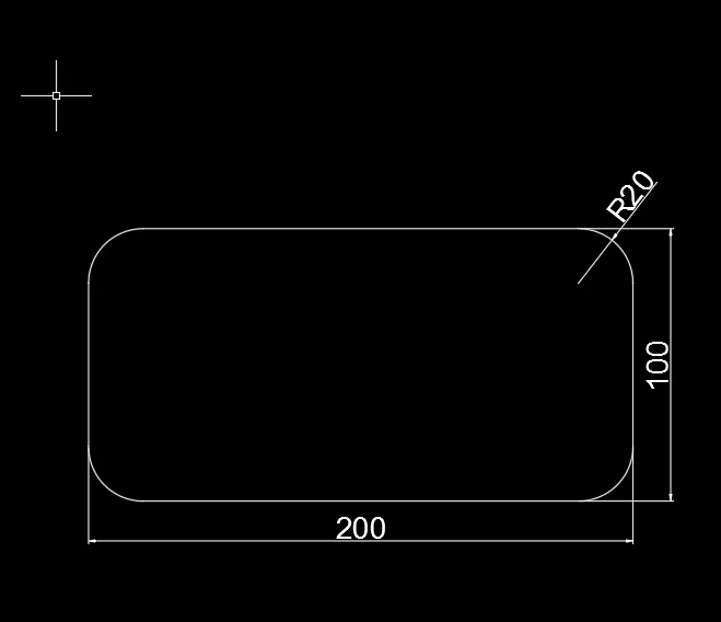 CAD2018圆角矩形怎么画