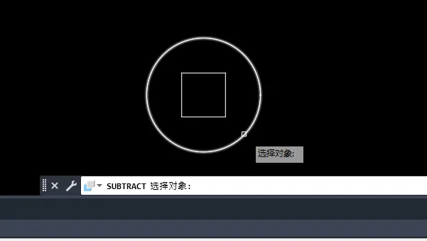 CAD2023生成中间镂空的面域