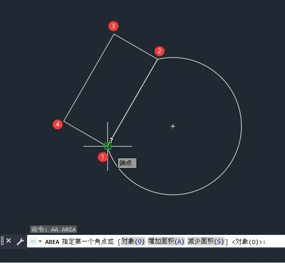 CAD的AA命令怎么使用