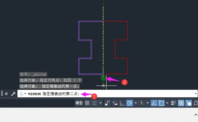 CAD镜像时怎么删除源对象