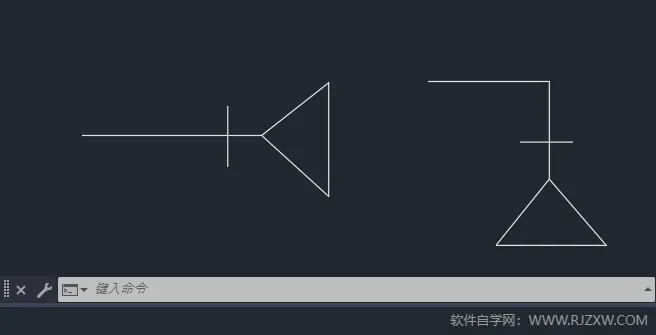 CAD2024绘制喇叭口图例的方法