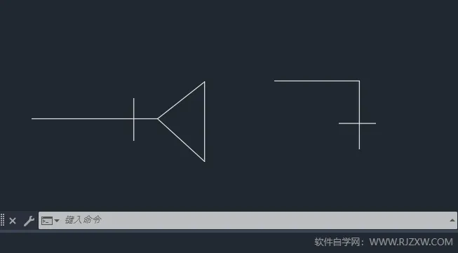 CAD2024绘制喇叭口图例的方法