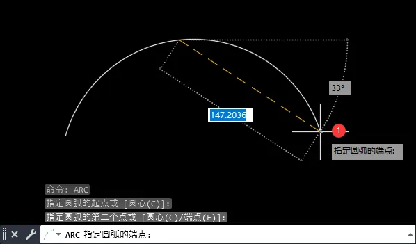 CAD2020的ARC命令怎么使用