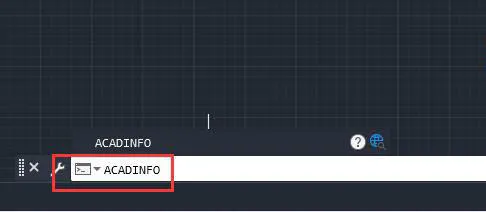 CAD2022中的ACADINFO命令是什么意思