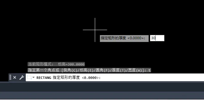 CAD2023怎么画有厚度的矩形呢？